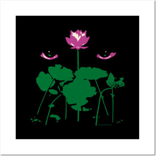 Black Pond Lotus Posters and Art